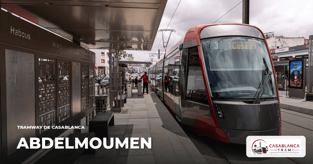 Station Abdelmoumen sur la Ligne 1, tramway de Casablanca