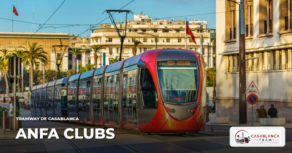 Station Anfa Clubs sur la Ligne 2, tramway de Casablanca