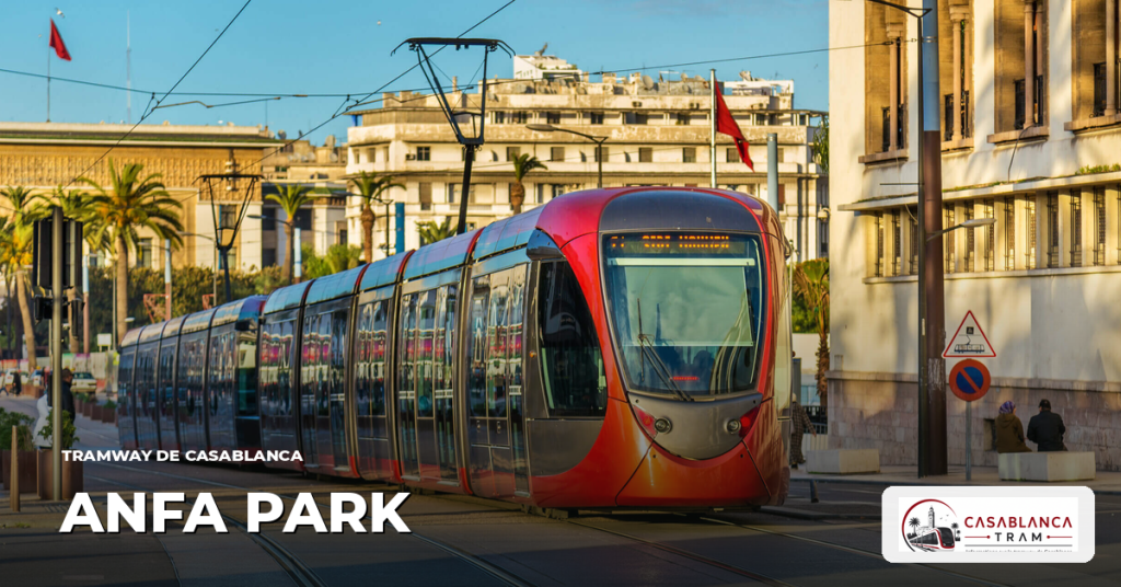 Station Anfa Park sur la Ligne 2, tramway de Casablanca