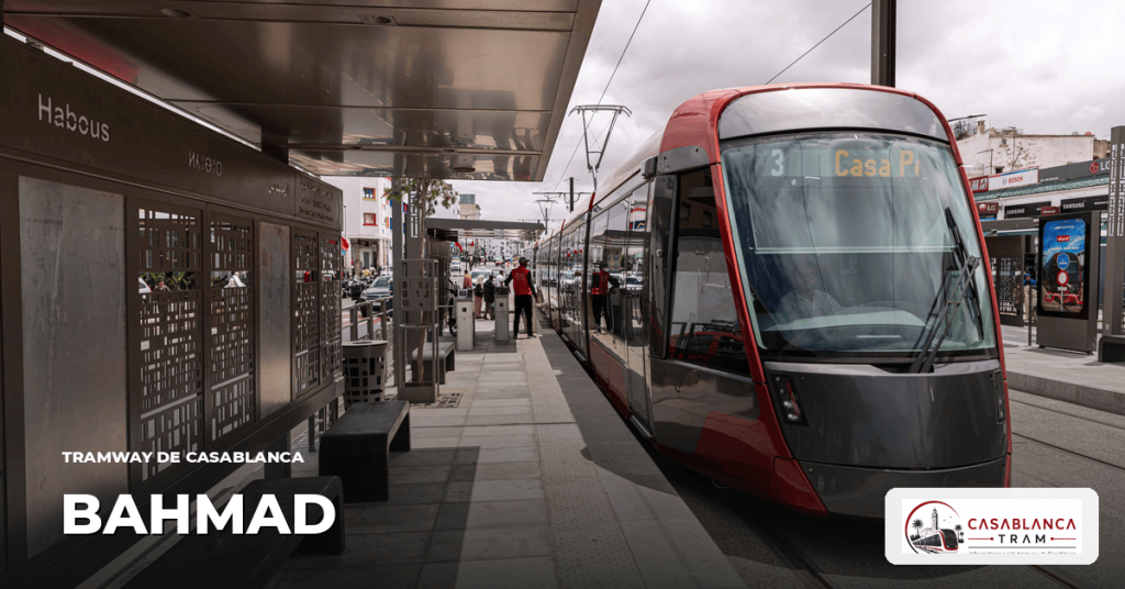 Station Bahmad sur la Ligne 1, tramway de Casablanca