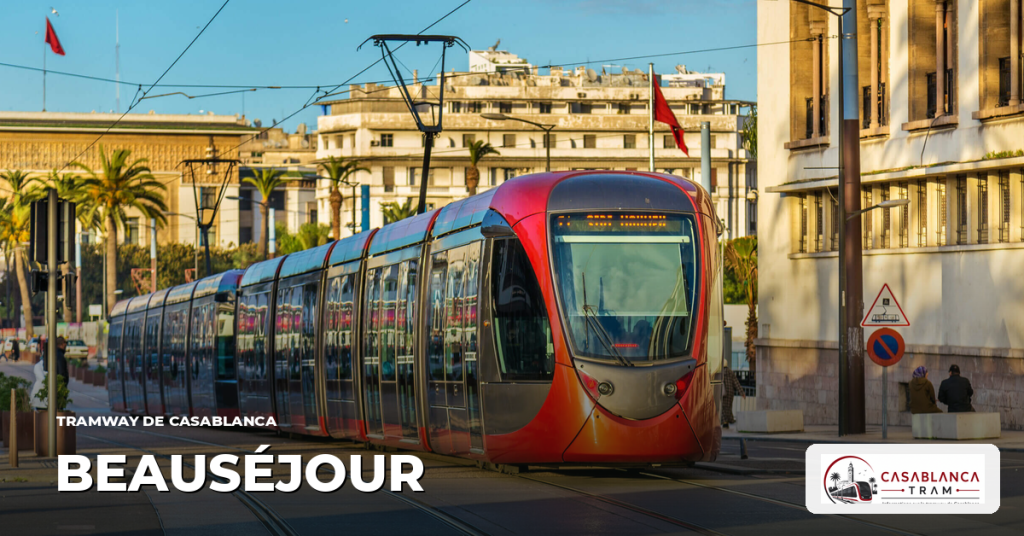 Station Beauséjour sur la Ligne 2, tramway de Casablanca