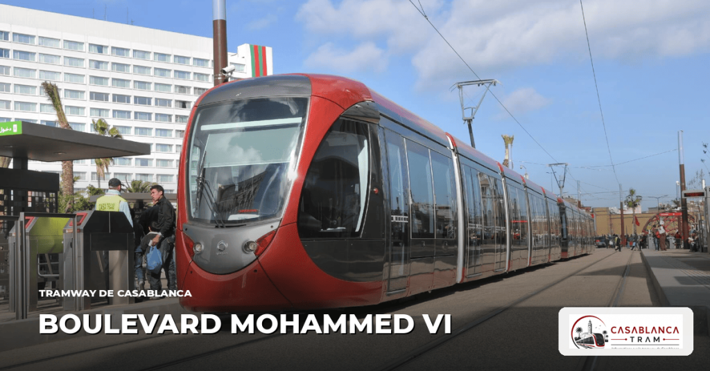 Station Boulevard Mohammed VI sur la Ligne 3, tramway de Casablanca