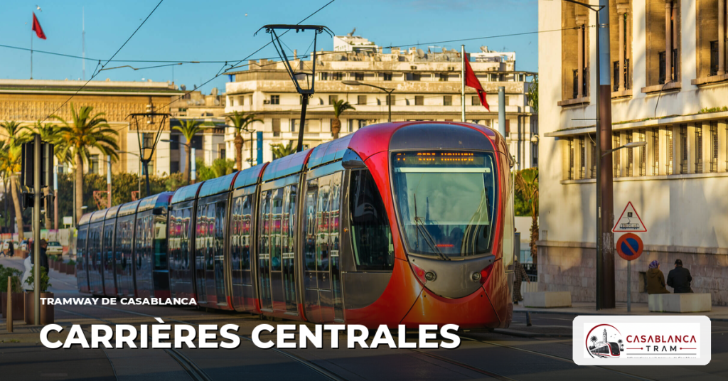 Station Carrières Centrales sur la Ligne 2, tramway de Casablanca