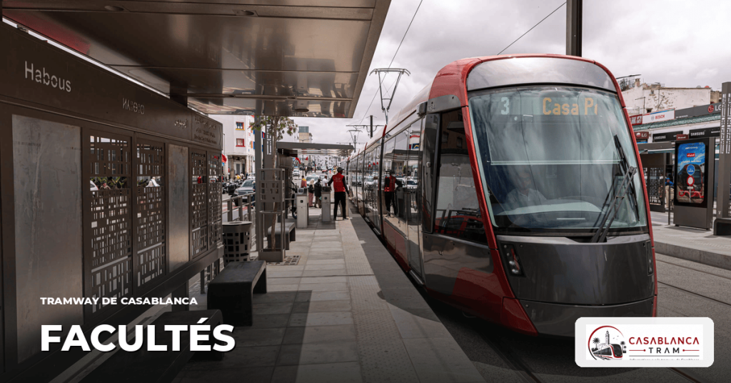 Station Facultés sur la Ligne 1, tramway de Casablanca