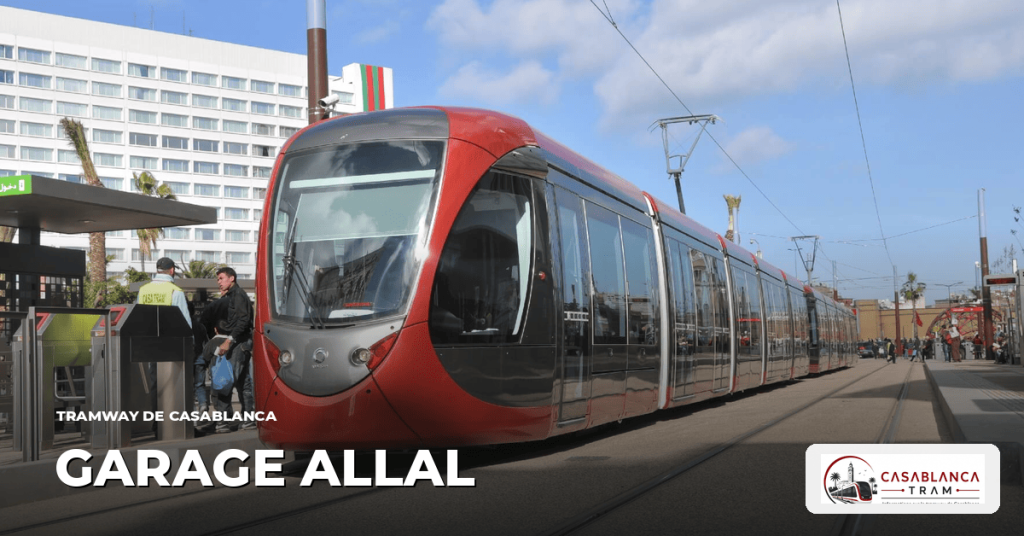 Station Garage Allal sur la Ligne 3, tramway de Casablanca