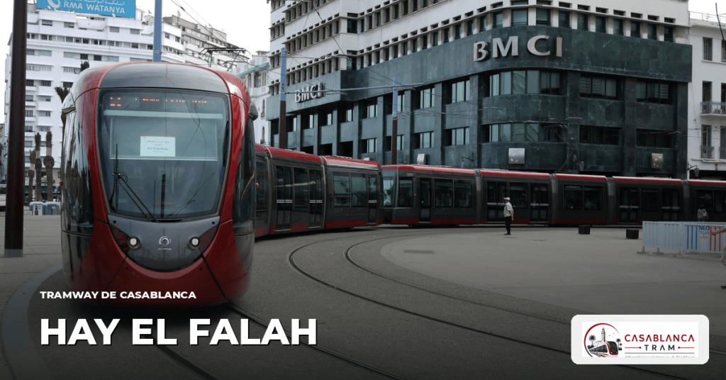 Station Hay El Falah sur la Ligne 4, tramway de Casablanca