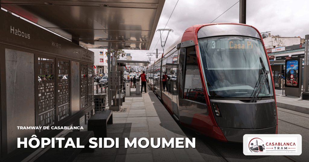 Station Hôpital Sidi Moumen sur la Ligne 1, tramway de Casablanca
