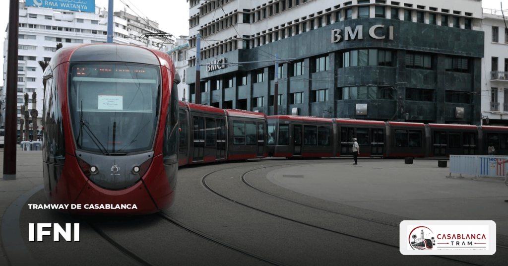 Station Ifni sur la Ligne 4, tramway de Casablanca