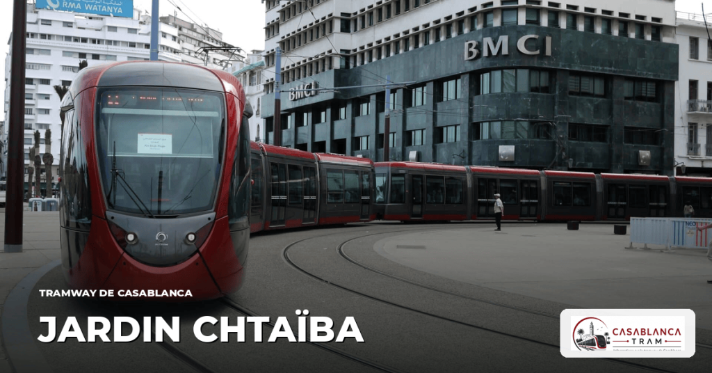 Station Jardin Chtaïba sur la Ligne 4, tramway de Casablanca