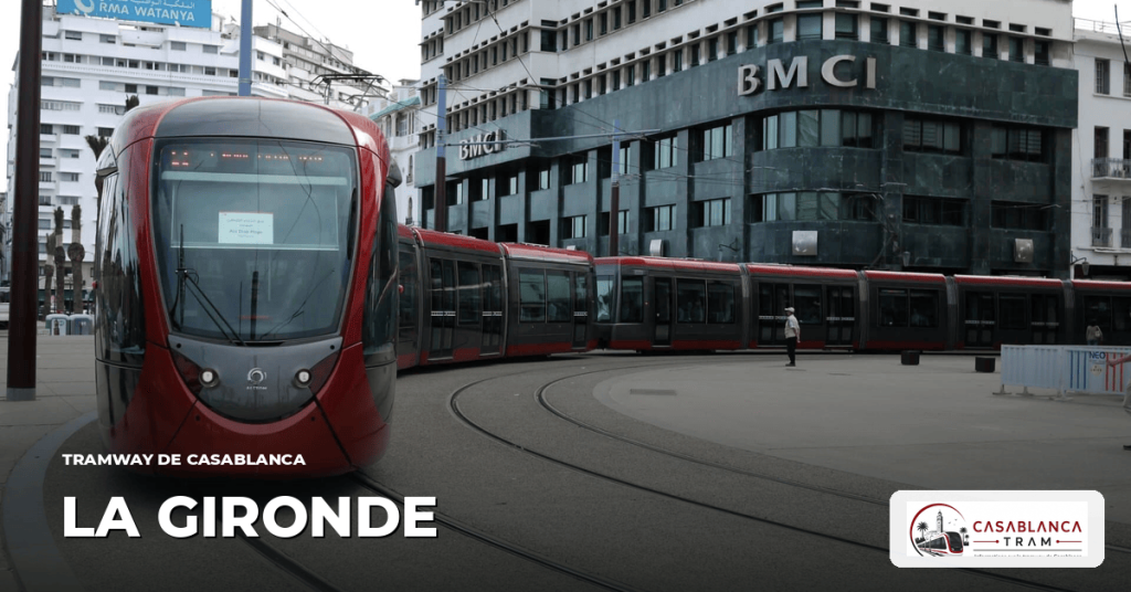 Station La Gironde sur la Ligne 4, tramway de Casablanca