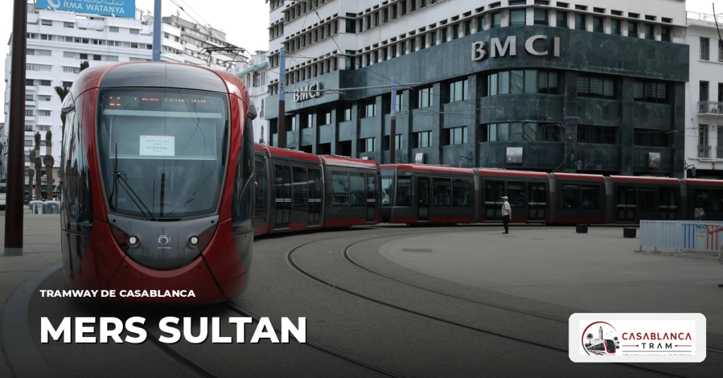 Station Mers Sultan sur la Ligne 4, tramway de Casablanca