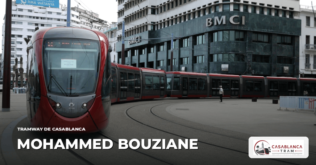 Station Mohammed Bouziane sur la Ligne 4, tramway de Casablanca