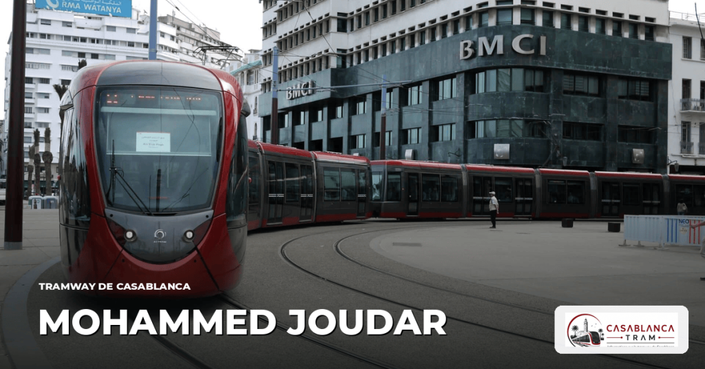 Station Mohammed Joudar sur la Ligne 4, tramway de Casablanca