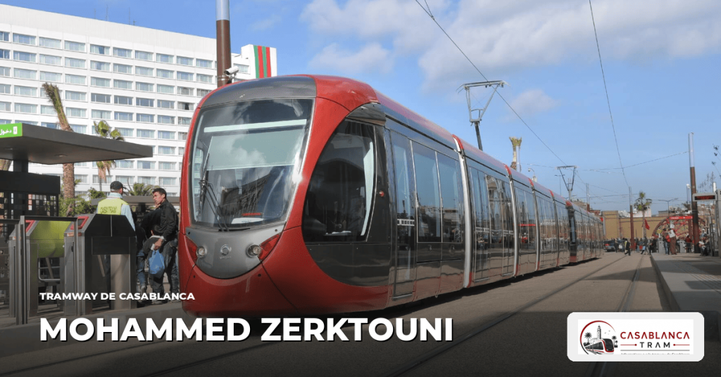 Station Mohammed Zerktouni sur la Ligne 3, tramway de Casablanca
