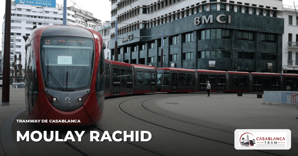 Station Moulay Rachid sur la Ligne 4, tramway de Casablanca