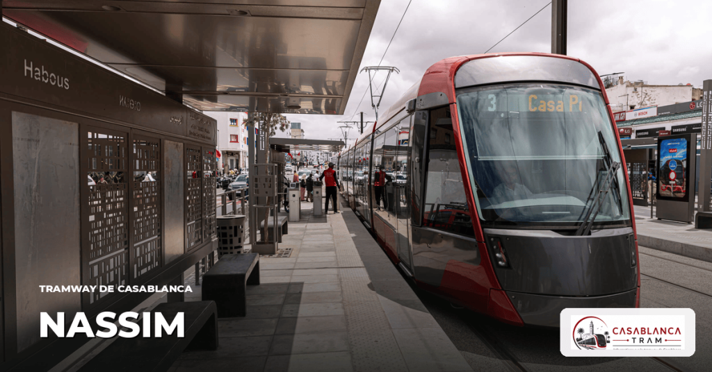 Station Nassim sur la Ligne 1, tramway de Casablanca