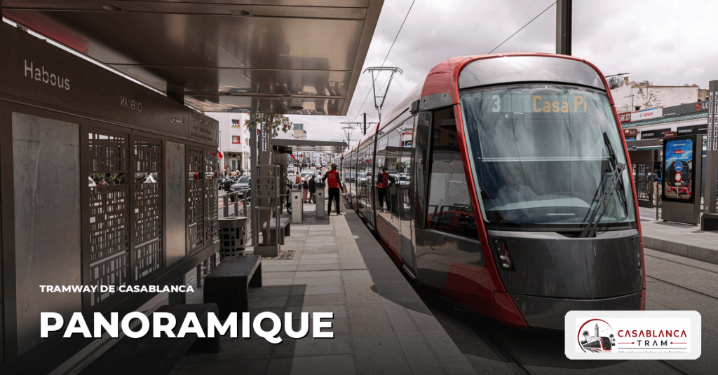 Station Panoramique sur la Ligne 1, tramway de Casablanca
